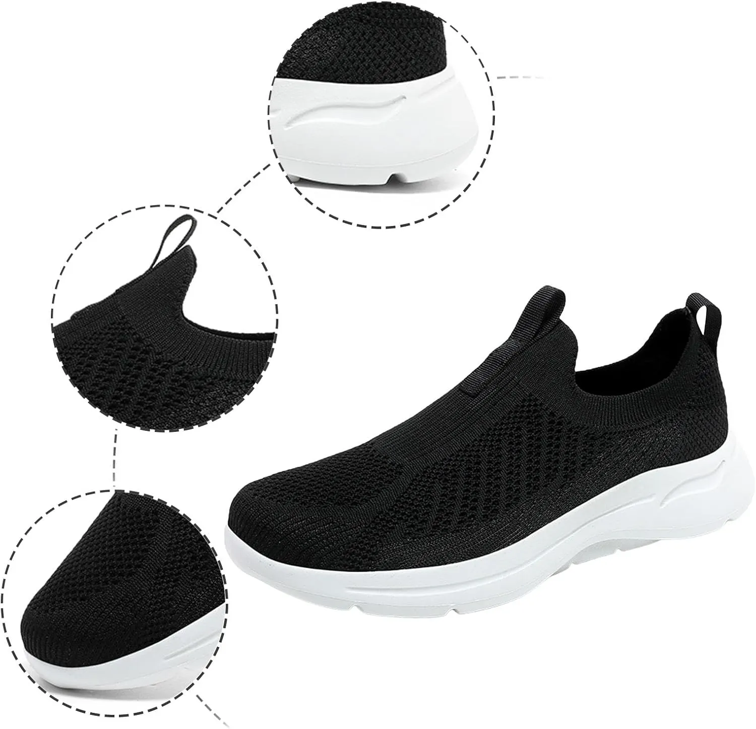 Mens Slip on Shoes Mens Tennis Shoes Tennis Shoe for Men Walking Shoe for Men Lightweight Comfortable Sneaker
