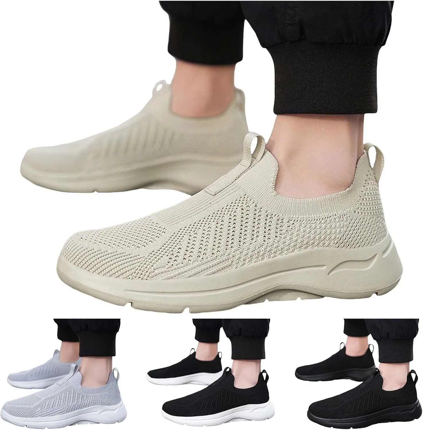 Mens Slip on Shoes Mens Tennis Shoes Tennis Shoe for Men Walking Shoe for Men Lightweight Comfortable Sneaker