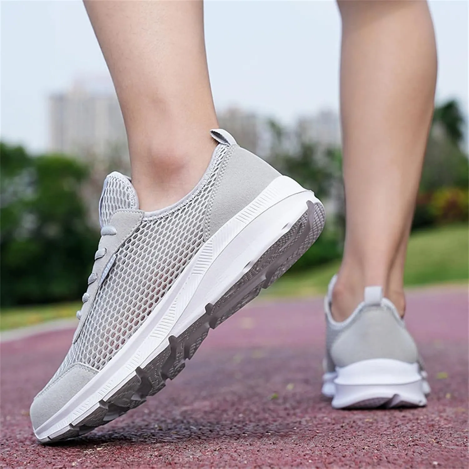 Mens Walking Shoes Non Slip Work Shoes Lightweight Non Slip Running Shoes Breathable Mesh Sneakers for Tennis