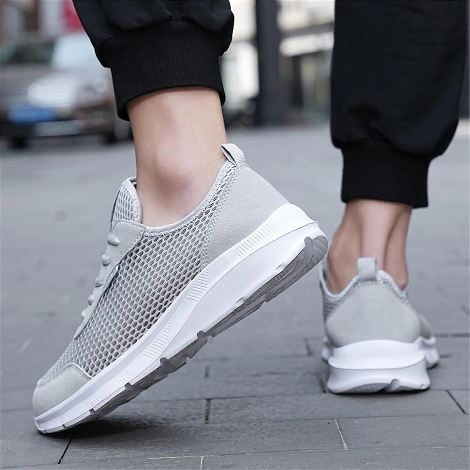 Mens Walking Shoes Non Slip Work Shoes Lightweight Non Slip Running Shoes Breathable Mesh Sneakers for Tennis