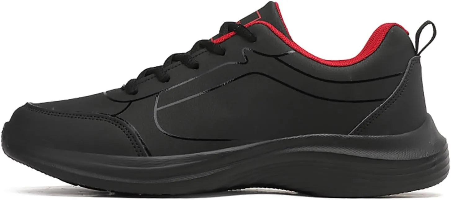 Men's Walking Sneakers Flat Non Slip Lightweight Breathable Outdoor Mens Comfortable Lace Up Sport Shoes