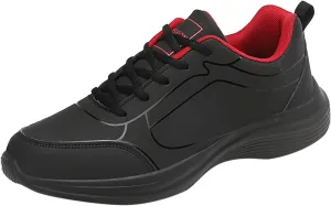 Men's Walking Sneakers Flat Non Slip Lightweight Breathable Outdoor Mens Comfortable Lace Up Sport Shoes