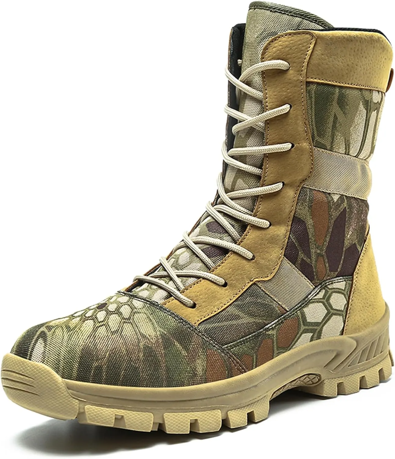 Men's Waterproof Hiking Boots Lightweight Work Boots Military Tactical Boots Durable Combat Boots
