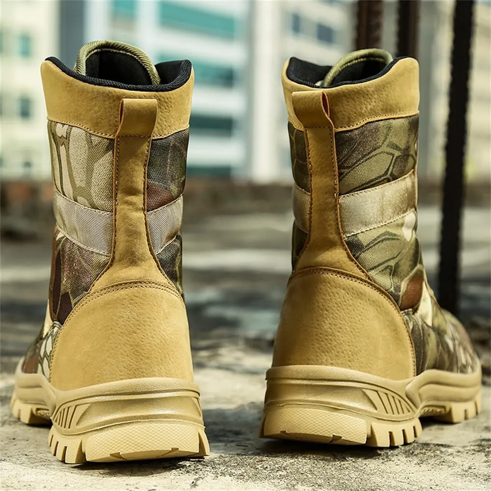 Men's Waterproof Hiking Boots Lightweight Work Boots Military Tactical Boots Durable Combat Boots
