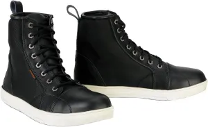 Milwaukee Leather MBM9004WP Men's Waterproof Black Leather Motorcycle Reinforced Street Riding Shoes w/Ankle Support - 13