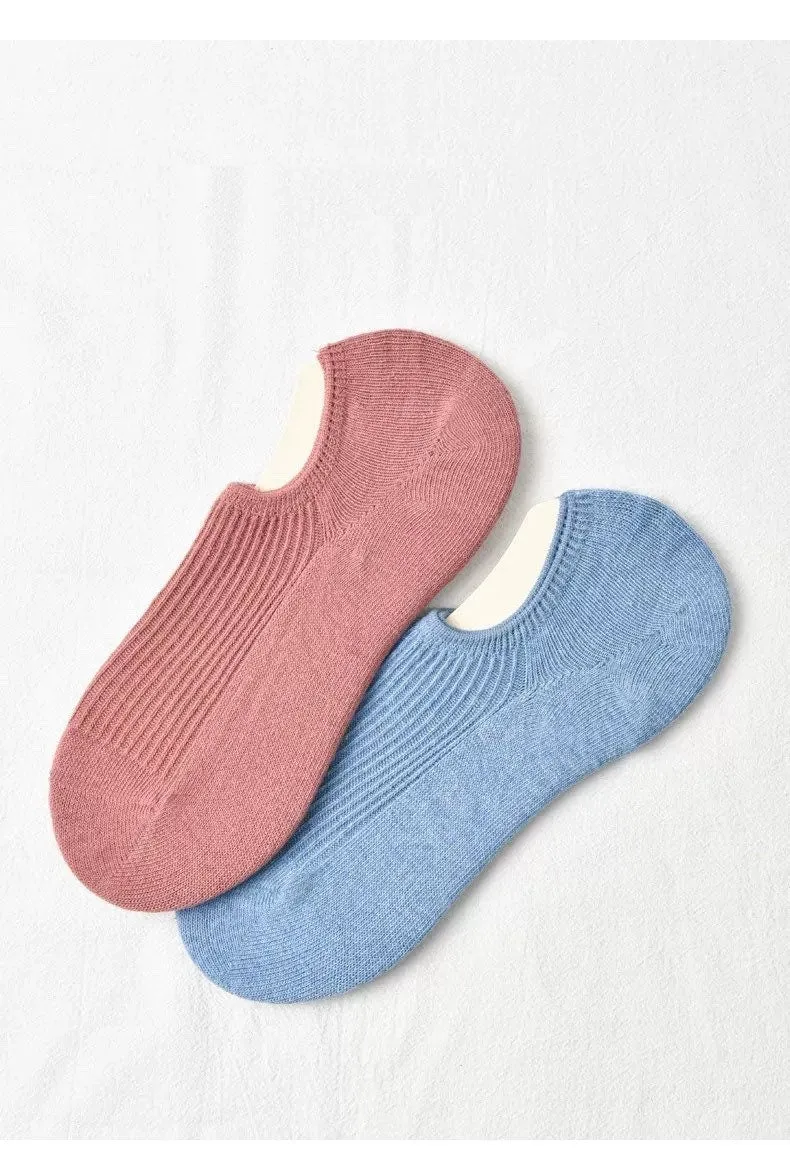 Miss June’s | 1 pair women’s cotton summer socks｜Daily wear | No-show | Spring | Textured | Casual | Gift | Comfortable | sneakers
