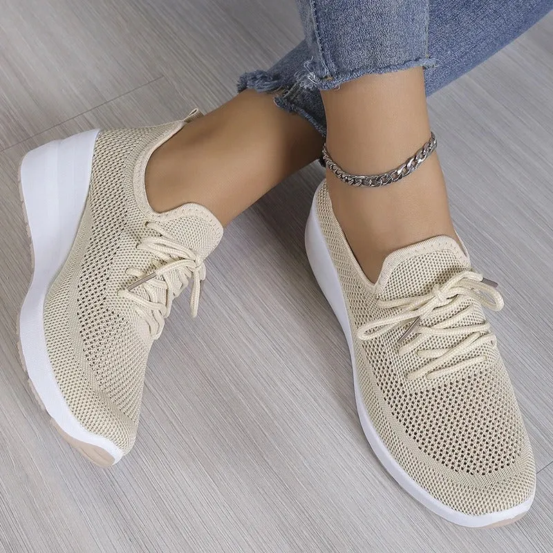 Mutiara | Breathable Knit Casual Sneakers