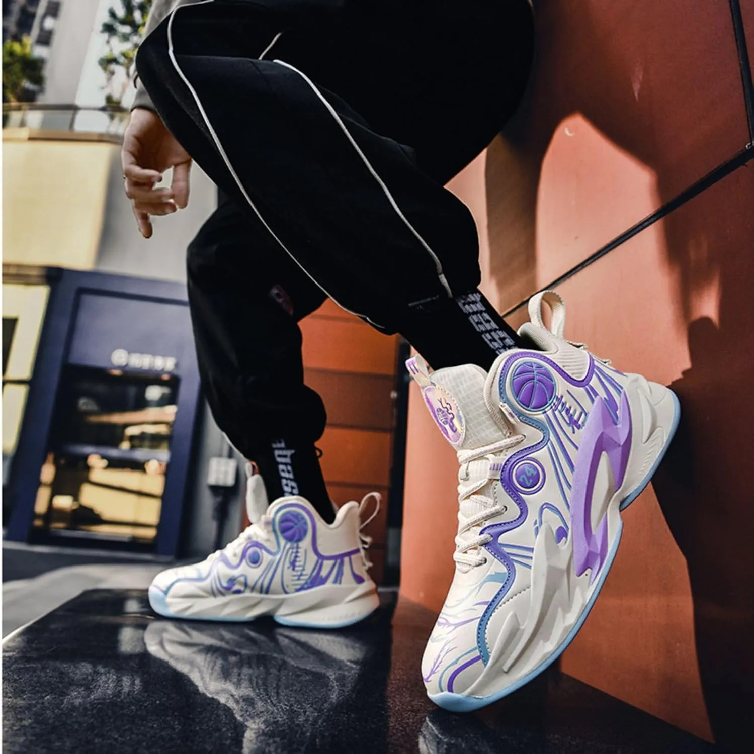 New wear-Resistant high top Basketball Shoes