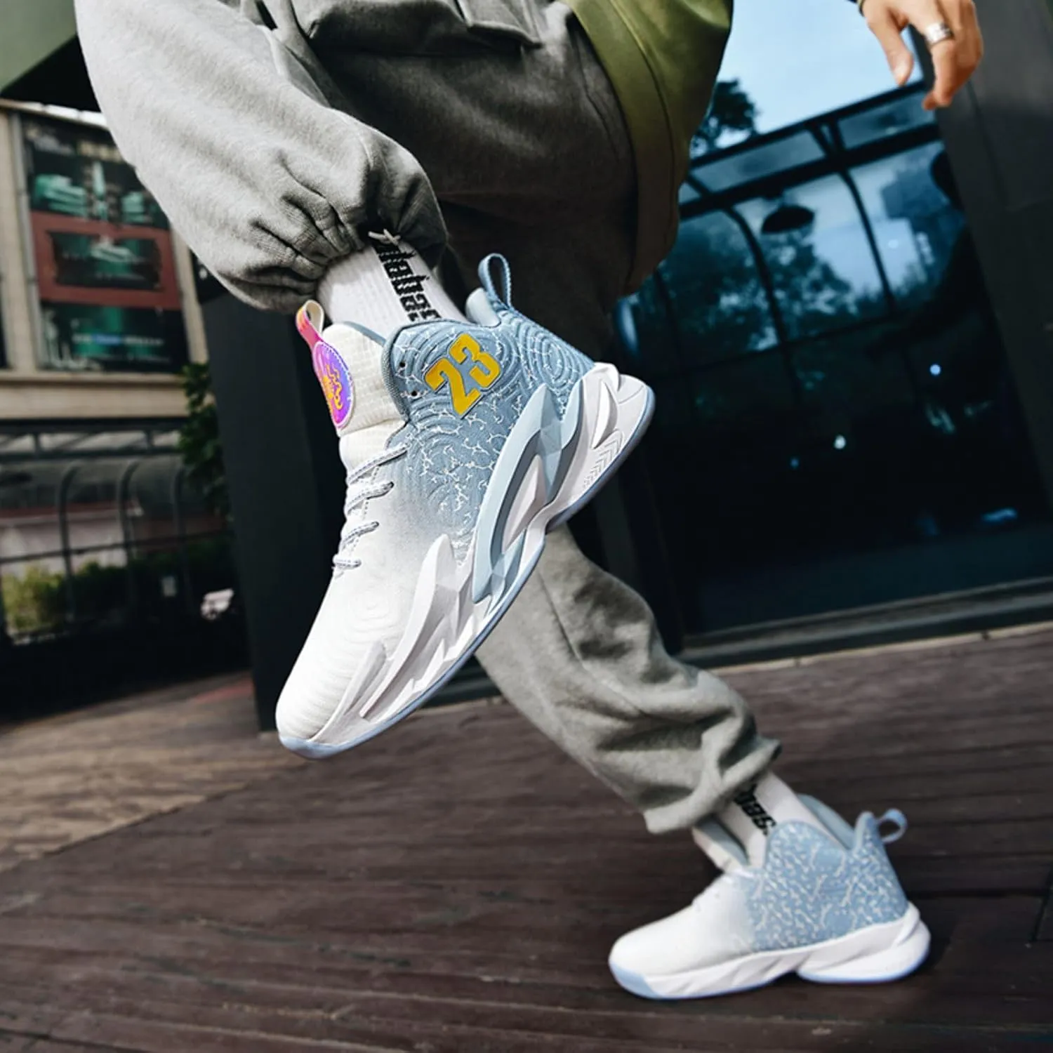 New wear-Resistant high top Basketball Shoes
