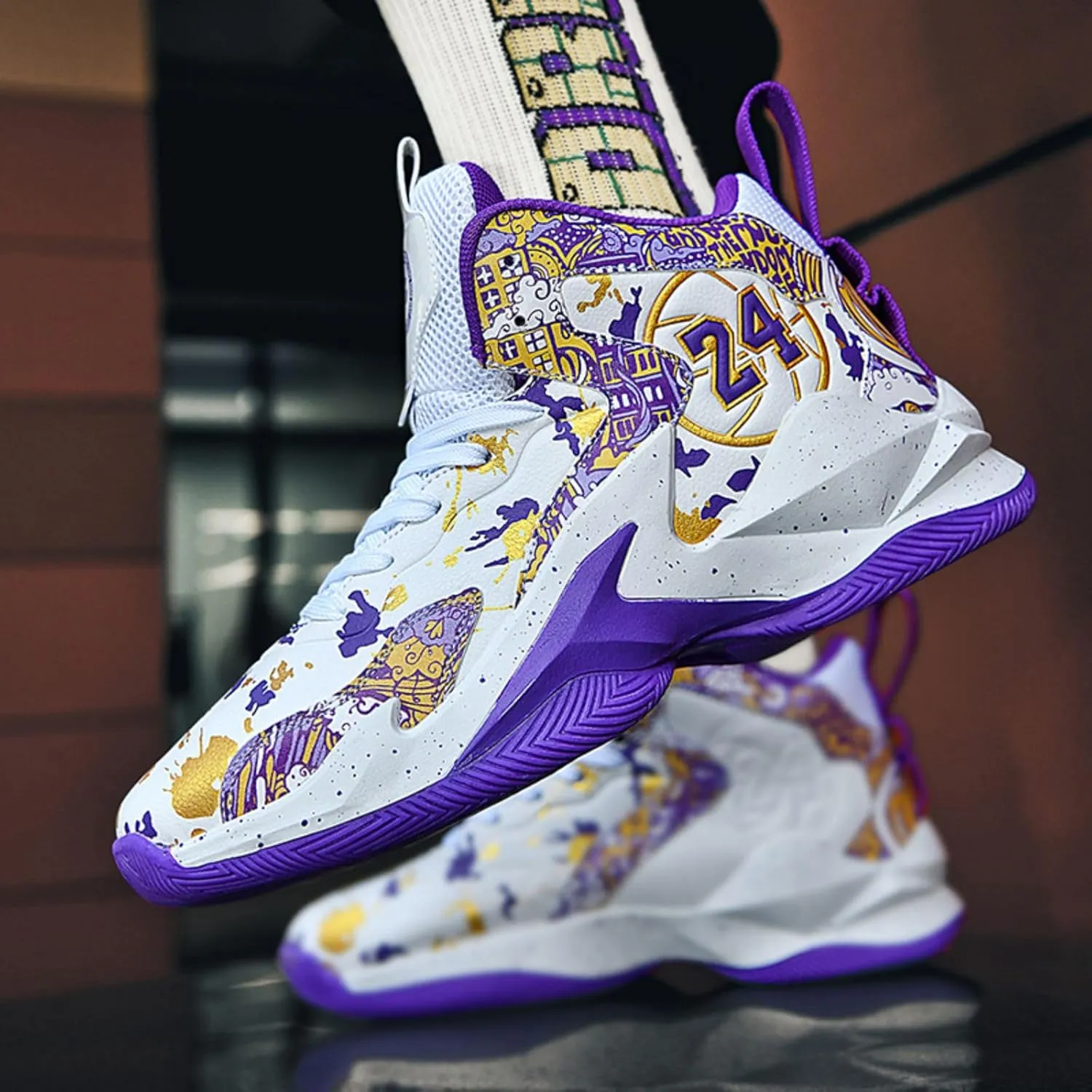 New wear-Resistant high top Basketball Shoes
