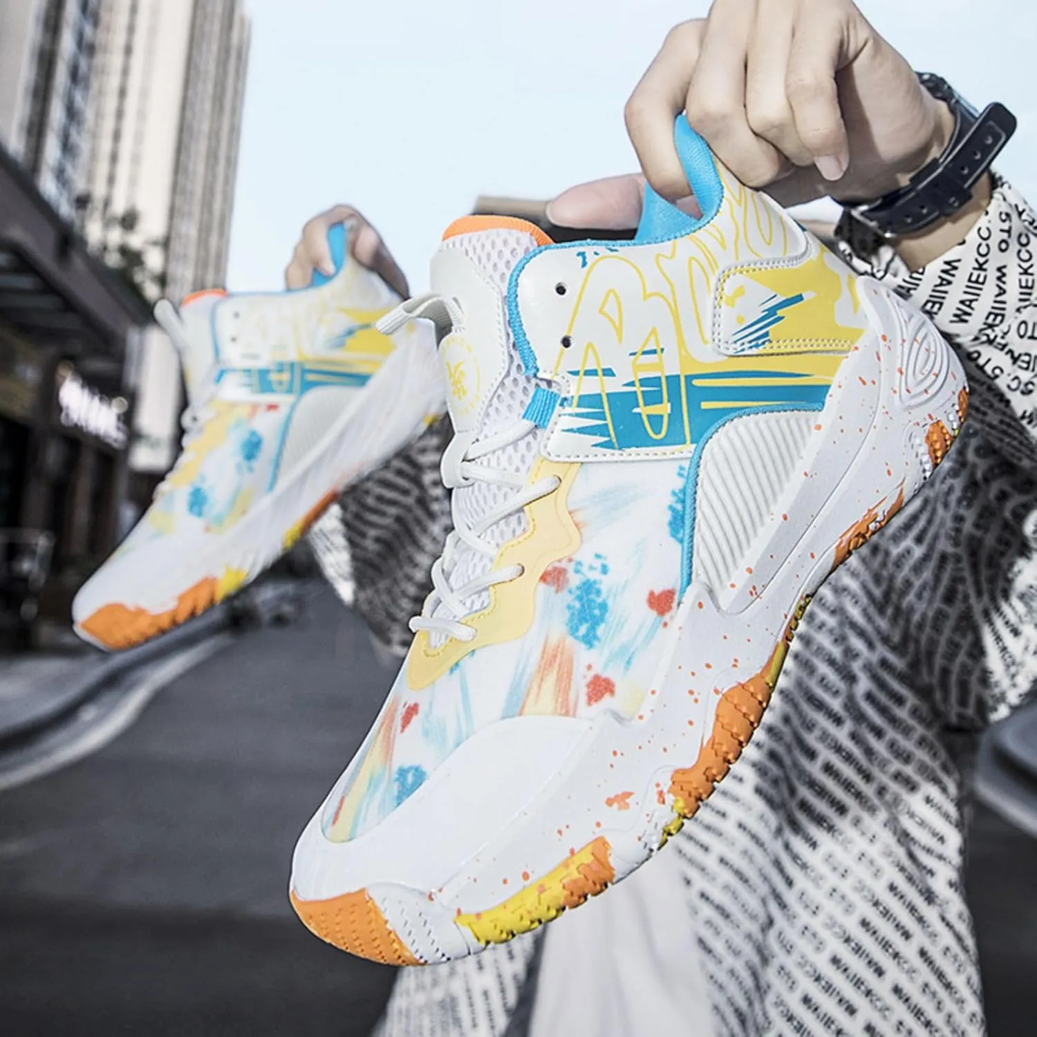 New wear-Resistant high top Basketball Shoes