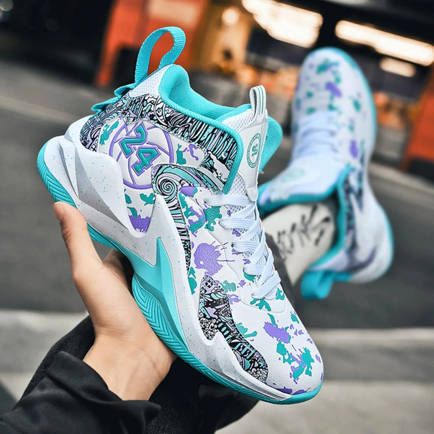 New wear-Resistant high top Basketball Shoes