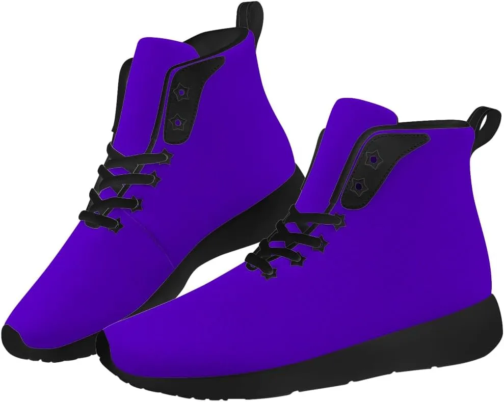 Purple Shoes for Women Men High Top Sneakers High Top Shoes Gifts for Men Women