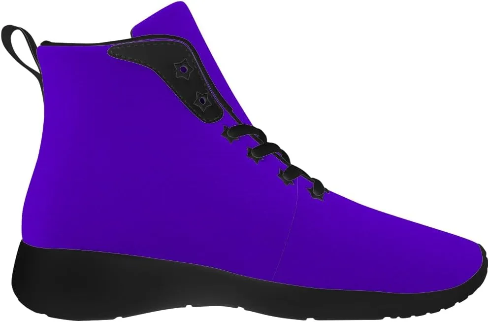 Purple Shoes for Women Men High Top Sneakers High Top Shoes Gifts for Men Women