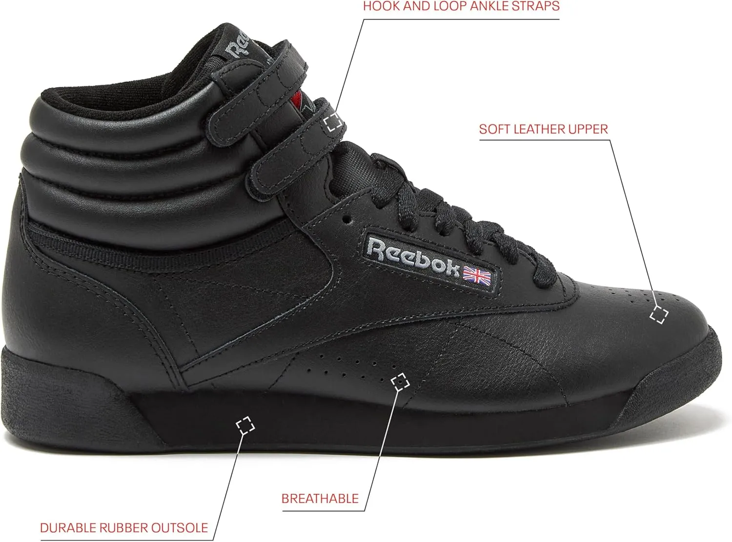 Reebok Women's Freestyle Hi High Top Sneaker