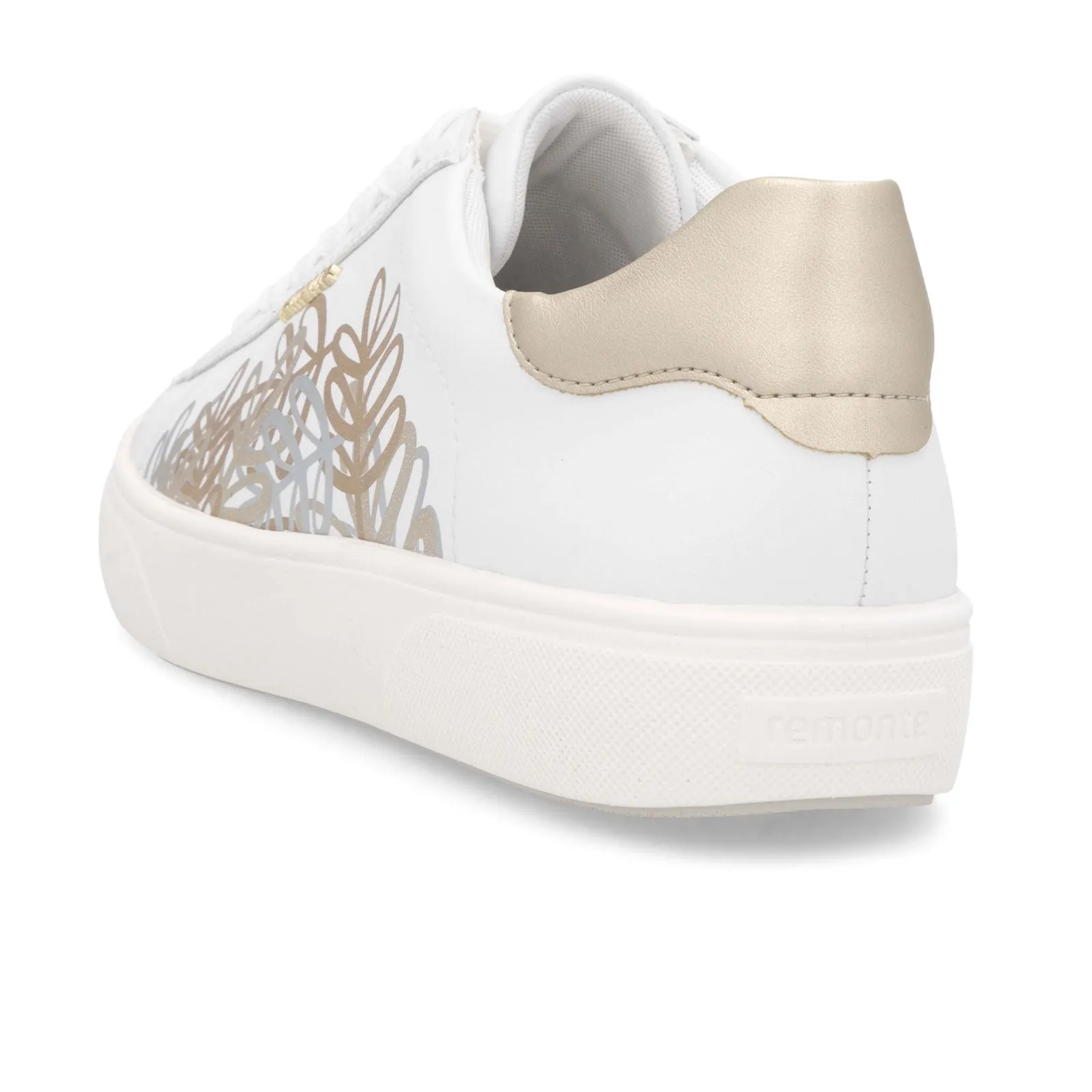 Remonte Shawna D2J00 Sneaker (Women) - Weiss/Pale Gold/Manila