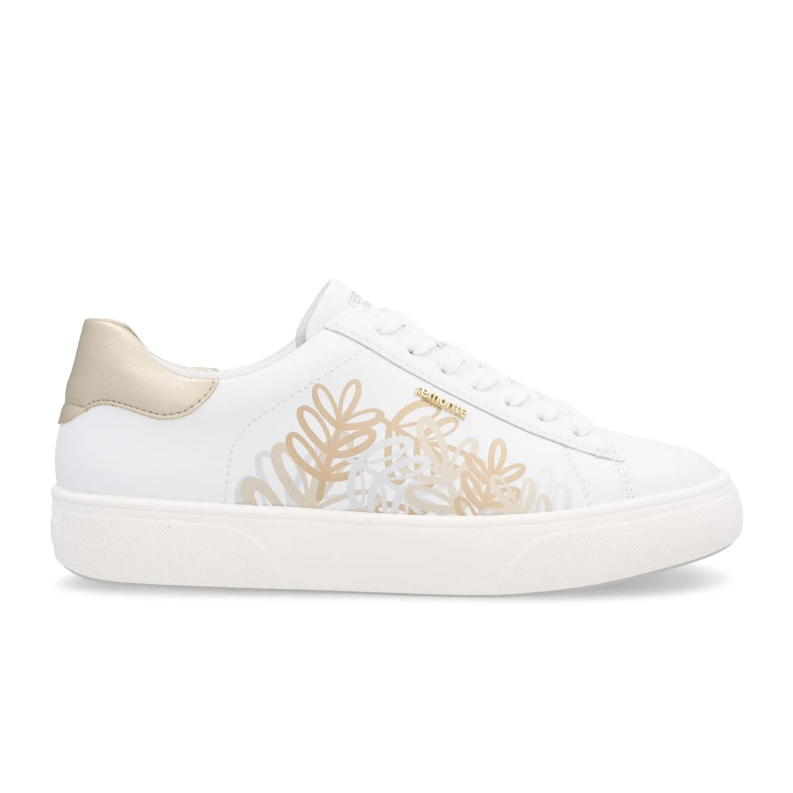 Remonte Shawna D2J00 Sneaker (Women) - Weiss/Pale Gold/Manila