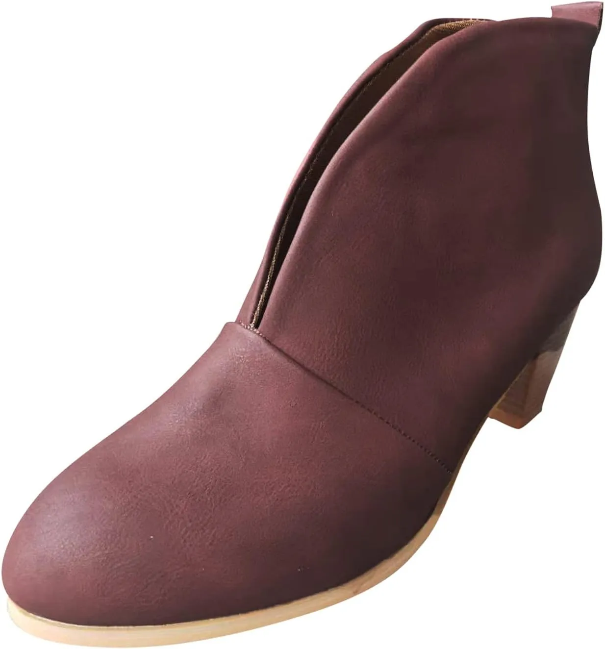 SBGMoSJ White Booties Women Ankle Boots Wide Width Brown Suede Ankle Boots Women Black Dress Booties for Women Low Heel Leather Ankle Booties for Women Low Heel Western Booties for Women Leather
