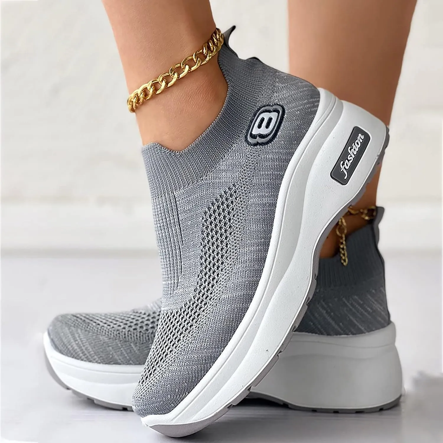SBGMoSJ Womens Black Sneakers Size 10 Wide Black Non Slip Tennis Shoes for Women Walking Shoes for Women Chunky Sneakers for Women Fashion Platform Zapatos Mocasines para Mujer