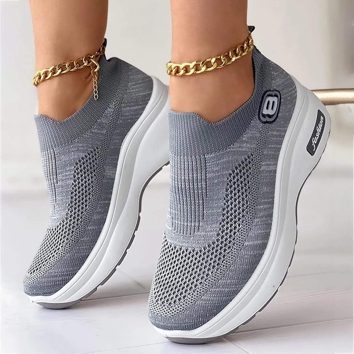 SBGMoSJ Womens Black Sneakers Size 10 Wide Black Non Slip Tennis Shoes for Women Walking Shoes for Women Chunky Sneakers for Women Fashion Platform Zapatos Mocasines para Mujer