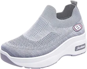 SBGMoSJ Womens Black Sneakers Size 10 Wide Black Non Slip Tennis Shoes for Women Walking Shoes for Women Chunky Sneakers for Women Fashion Platform Zapatos Mocasines para Mujer