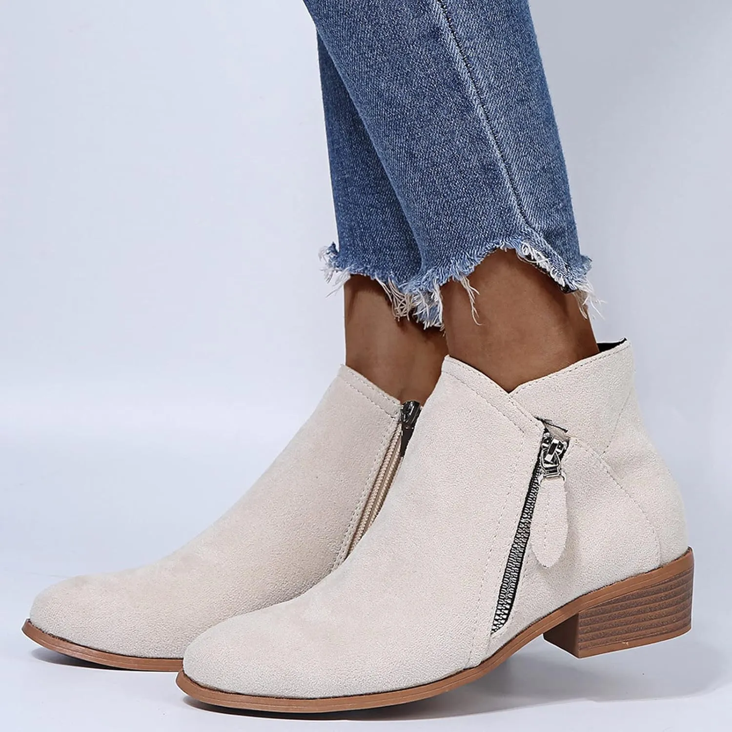 SBGMoSJ Womens Lace Up Glitter Combat Boots Chunky Heel Sequin Ankle Booties White Ankle Boots Wide Foot Black Booties for Women with Heel Boots for Dresses Low Heel Womens Western Booties White