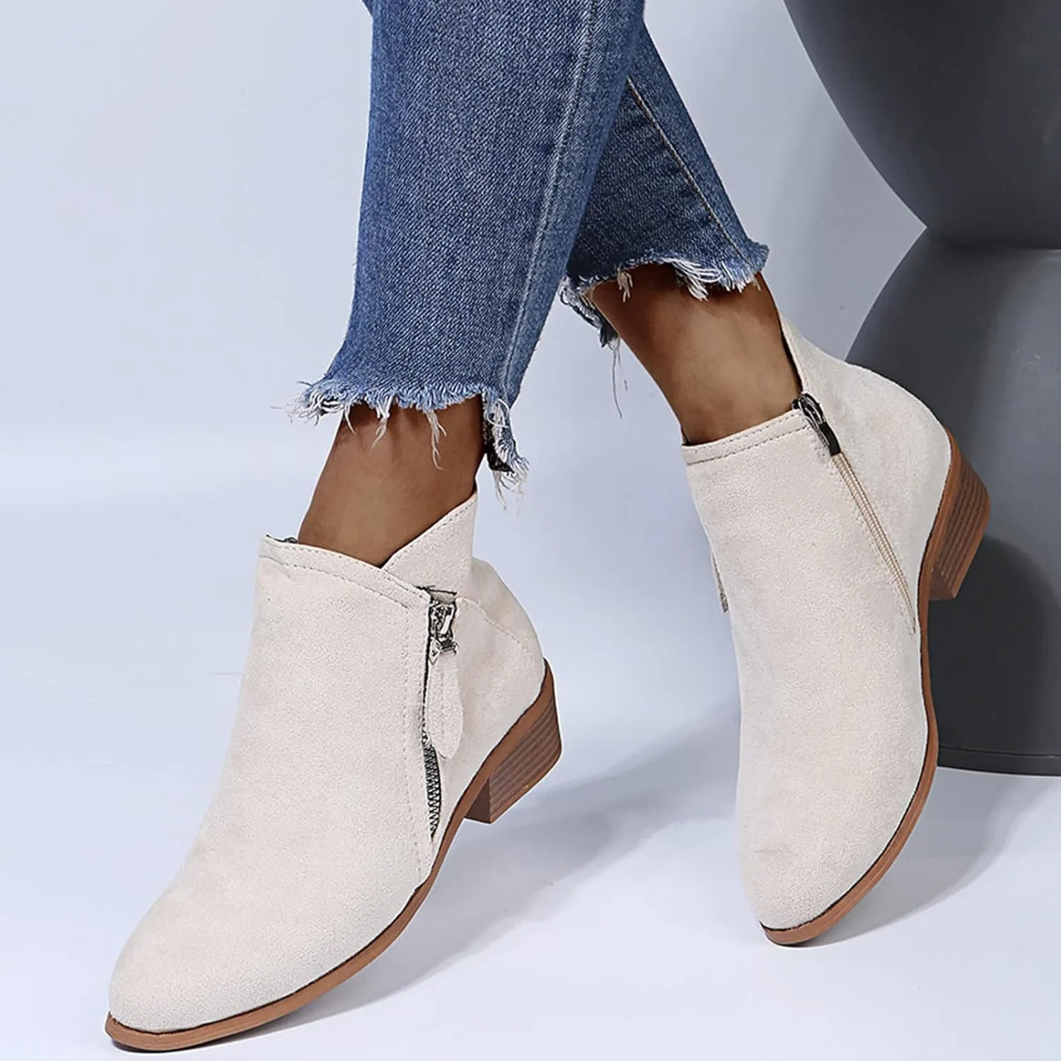 SBGMoSJ Womens Lace Up Glitter Combat Boots Chunky Heel Sequin Ankle Booties White Ankle Boots Wide Foot Black Booties for Women with Heel Boots for Dresses Low Heel Womens Western Booties White