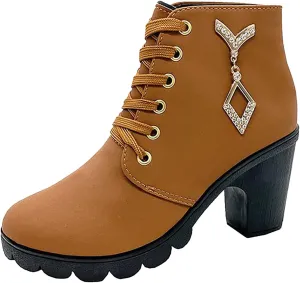 SBGMoSJ Women's Leather Ankle Boots Shoes Zipper Winter Booties Women Ankle Boots Black Ankle Cowboy Boots for Women Low Heel Black Booties for Women with Studs Fall Ankle Boots for Women Heel