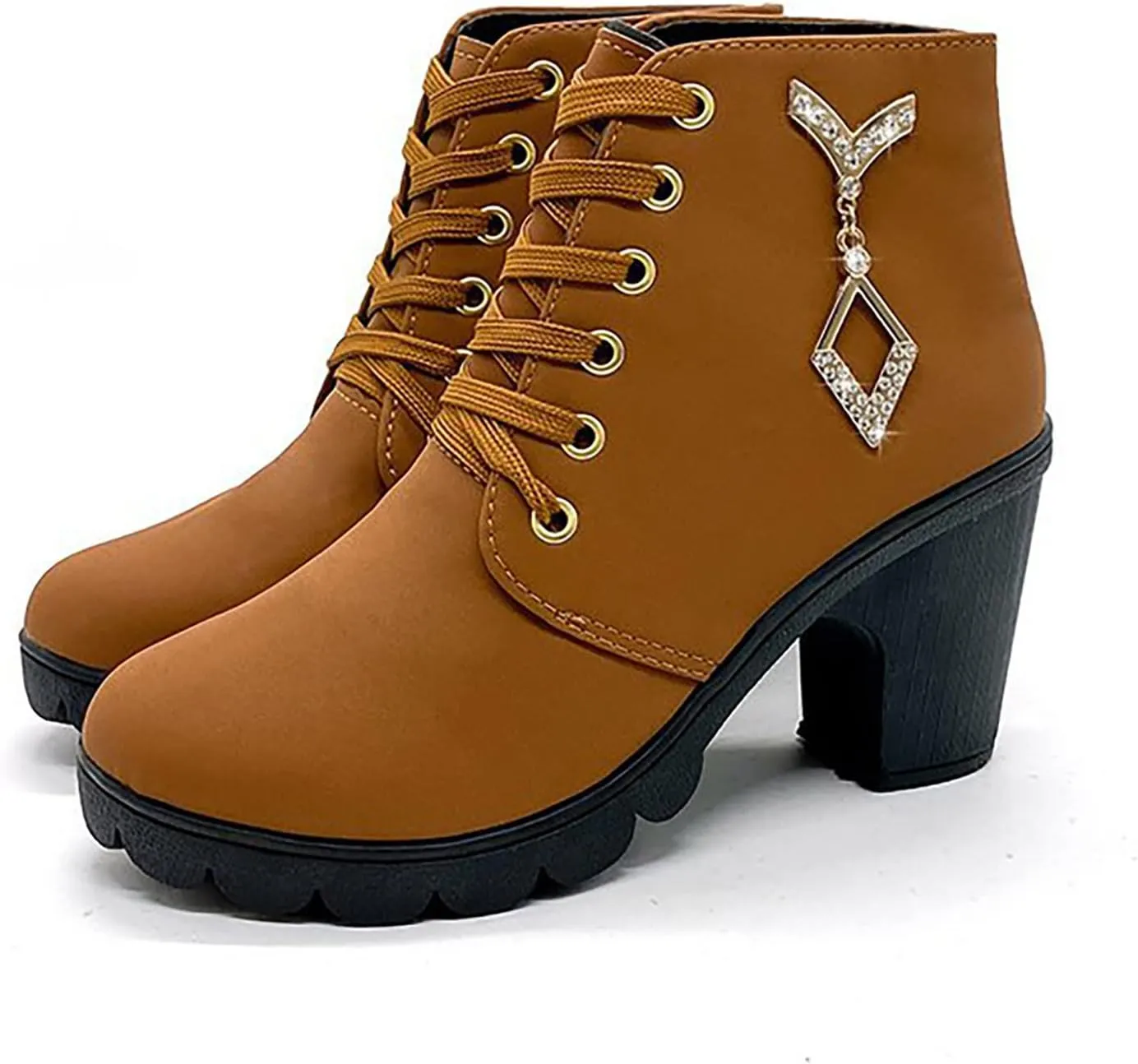 SBGMoSJ Women's Leather Ankle Boots Shoes Zipper Winter Booties Women Ankle Boots Black Ankle Cowboy Boots for Women Low Heel Black Booties for Women with Studs Fall Ankle Boots for Women Heel