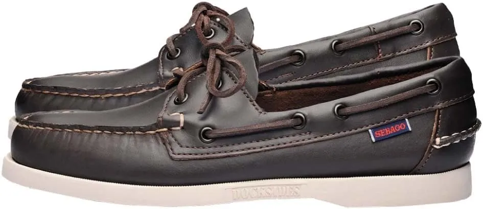 Sebago Portland Boat Shoes - Full-Grain Leather Moccasins, Handsewn with Leather Sock Lining and Non-Marking, Slip-Resistant Sipped Rubber Outsoles