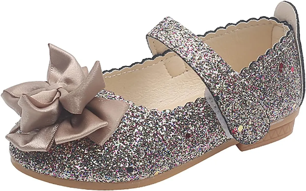 Shoes for Kids,Baby Girls Princess Shoes Bowknot Shoes Infant Sandals Bling Dancing Shoes Baby Girls Shoes 1-12 Years