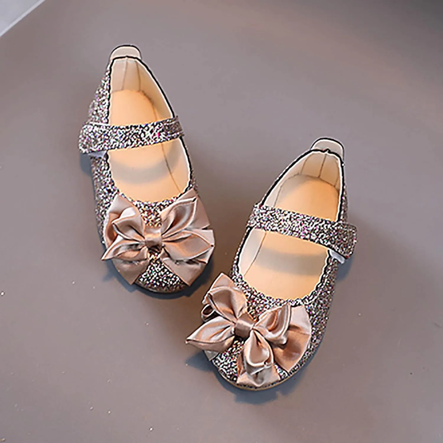 Shoes for Kids,Baby Girls Princess Shoes Bowknot Shoes Infant Sandals Bling Dancing Shoes Baby Girls Shoes 1-12 Years