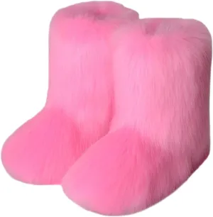 Short Winter Boots for Women Winter Walking Boots for Women Waterproof Wide Fur Boots for Women Winter Short Women's Winter Booties Wide Width Botas De Invierno Para Mujer De Tacon Bajo Ortopedicas