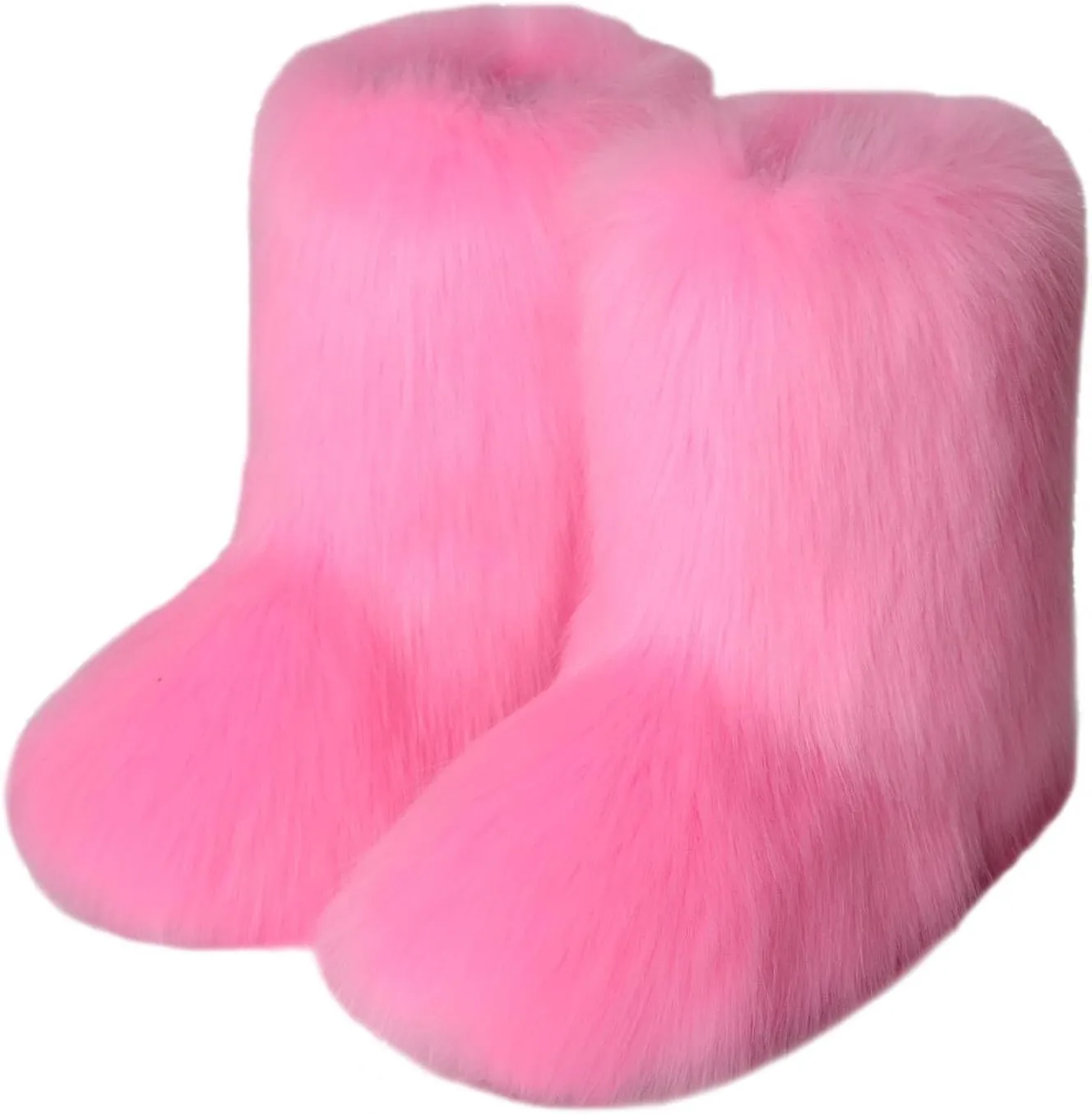 Short Winter Boots for Women Winter Walking Boots for Women Waterproof Wide Fur Boots for Women Winter Short Women's Winter Booties Wide Width Botas De Invierno Para Mujer De Tacon Bajo Ortopedicas