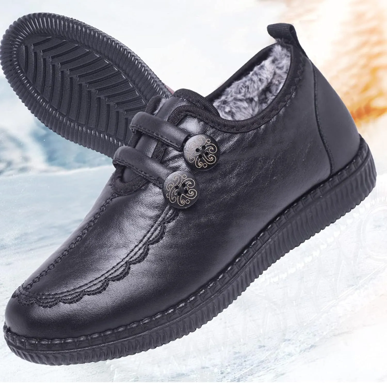 Size 12.5 Winter Boots Women Snow Boots for Women Waterproof Wide Width Fur Boots for Women Waterproof Boots for Women Womens Wide Toe Snow Boots Prime of Day Deals