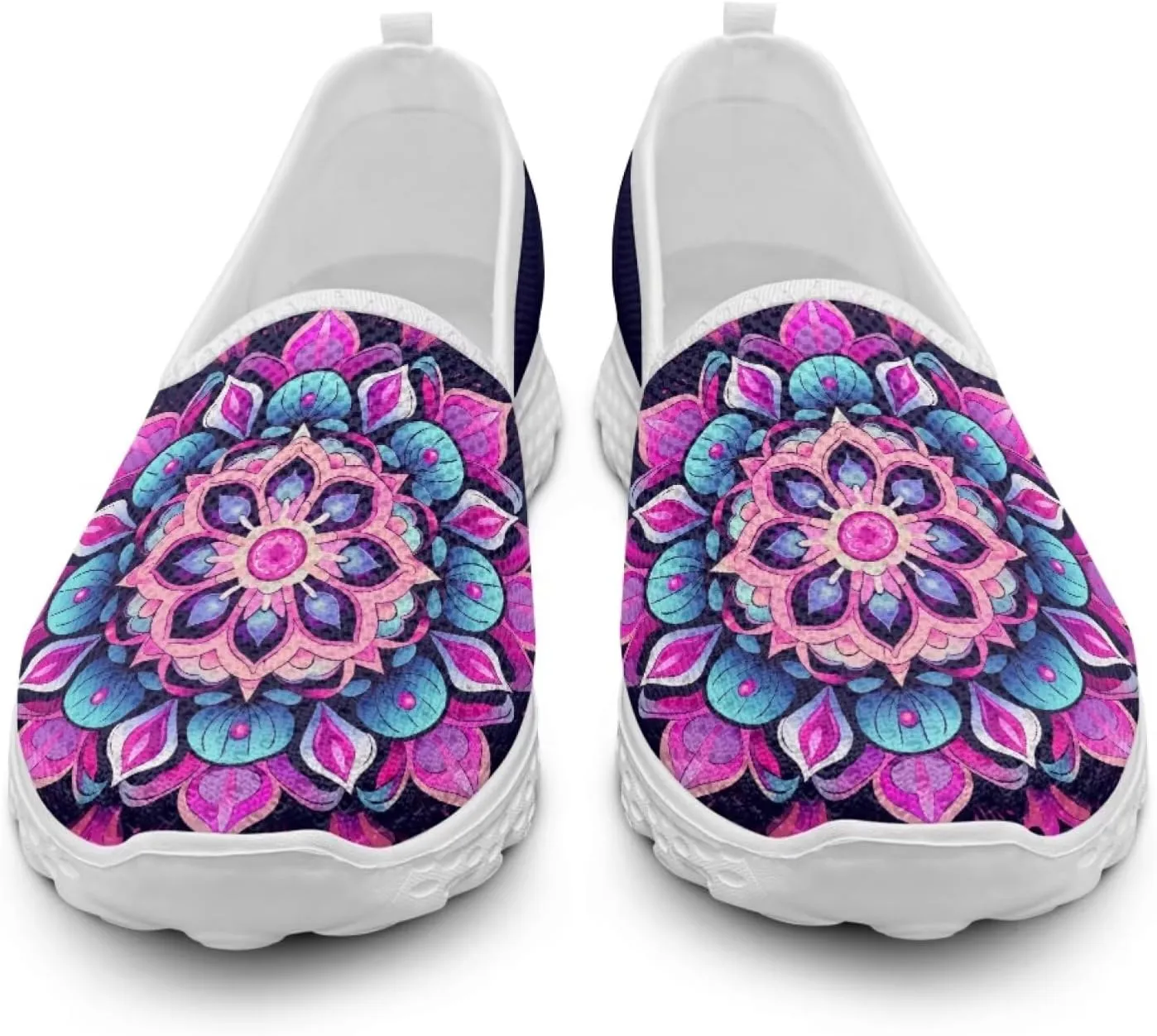 Slip On Shoes Women Ladies Loafers Walking Shoes Women Trainers Athletic Sneakers with Mesh Fabric