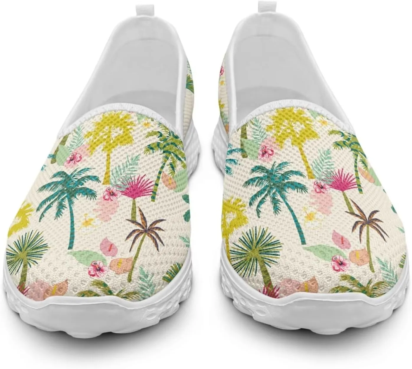 Slip On Shoes Women Ladies Loafers Walking Shoes Women Trainers Athletic Sneakers with Mesh Fabric