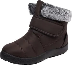 Slip on Waterproof Snow Boot Women Women Snow Booties Cute Winter Boots for Women Waterproof 8.5 Wide Width Womens Winter Boots Womens Winter Sneaker Boot