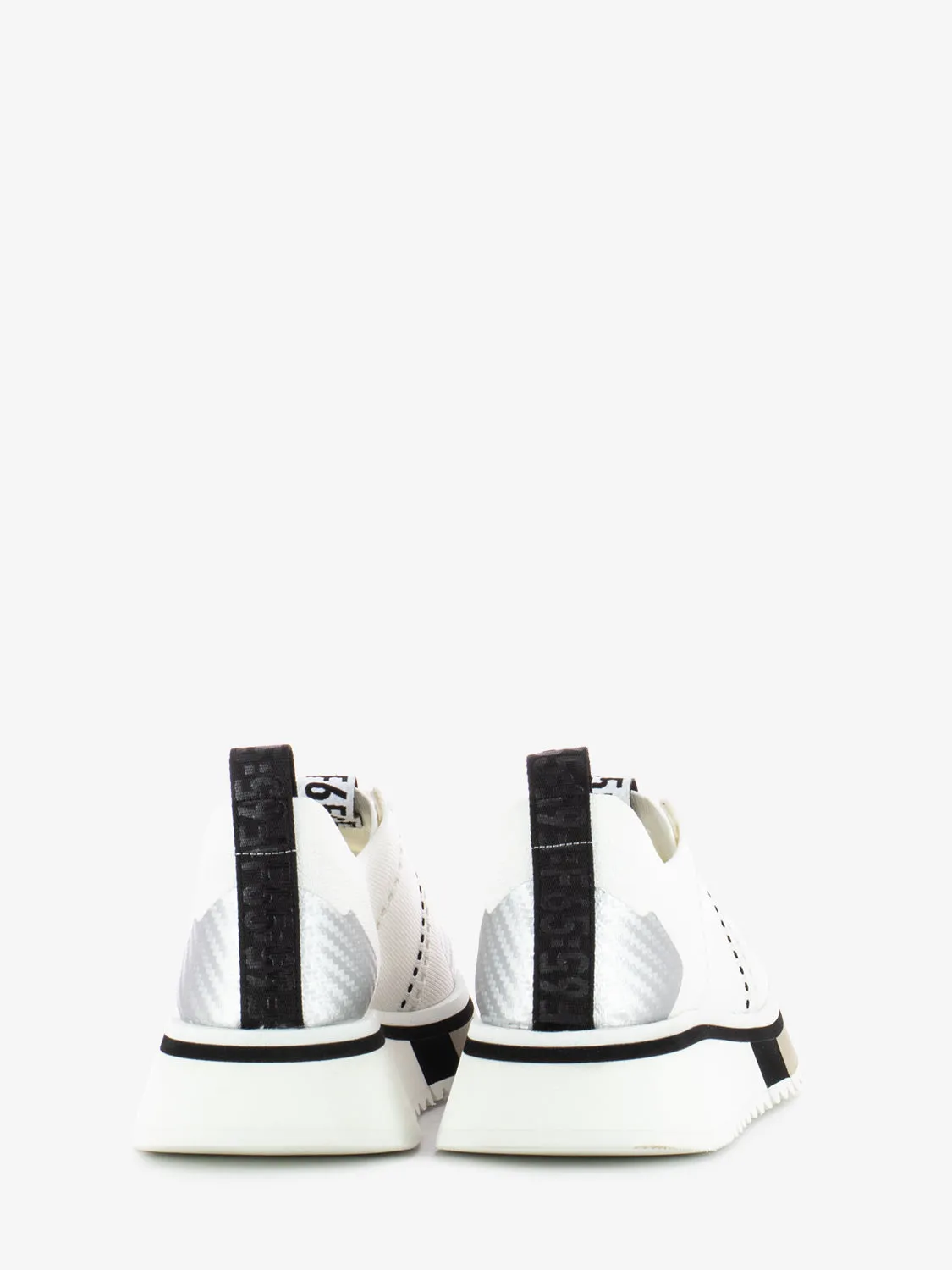 Sneakers F65 knit bianco / argento
