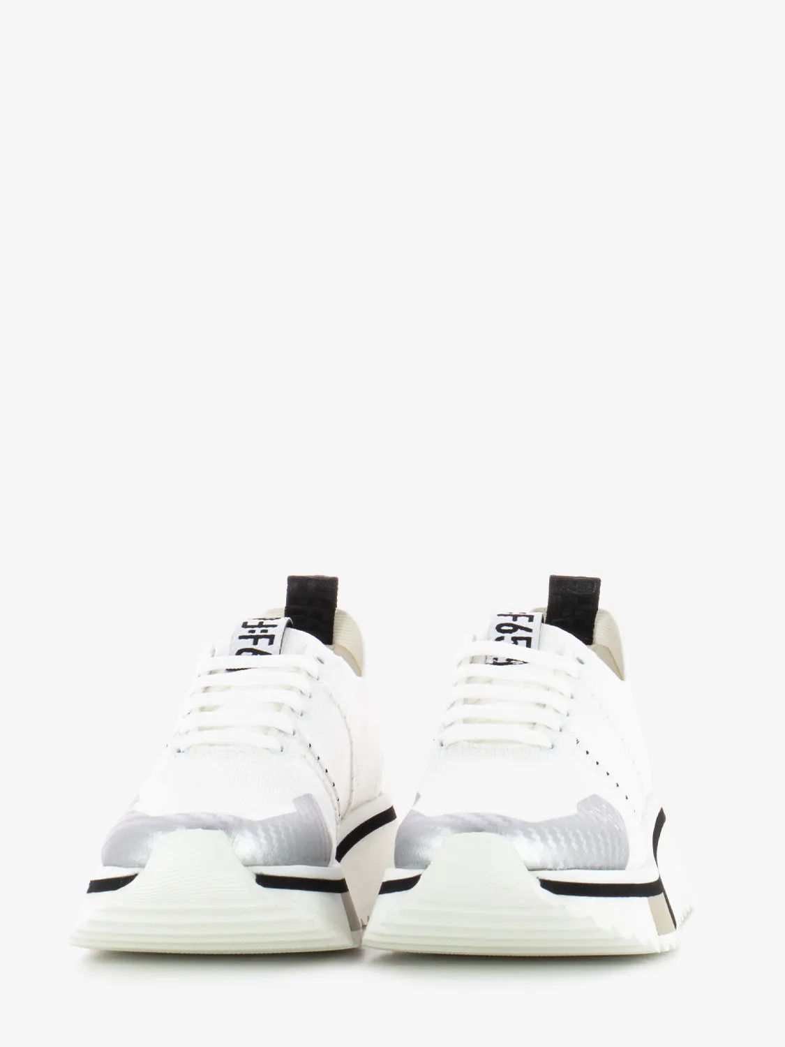 Sneakers F65 knit bianco / argento