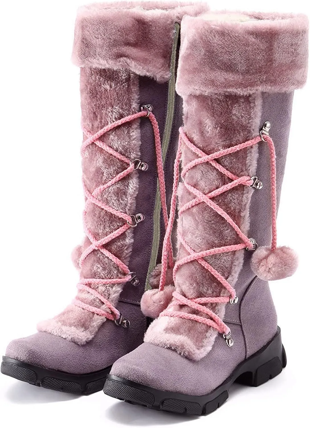 Snow Boot for Women Winter Snow Boots Women Size 10 Womens Winter Booties Waterproof Womens Waterproof Insulated Rubber Hunting Boots Botas De FrO Para Mujer Elegantes