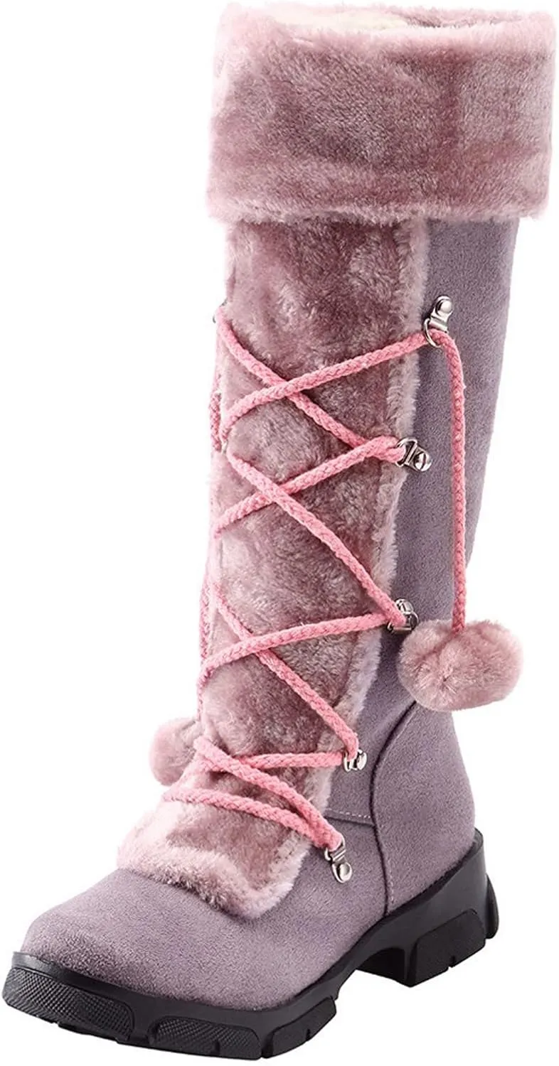 Snow Boot for Women Winter Snow Boots Women Size 10 Womens Winter Booties Waterproof Womens Waterproof Insulated Rubber Hunting Boots Botas De FrO Para Mujer Elegantes
