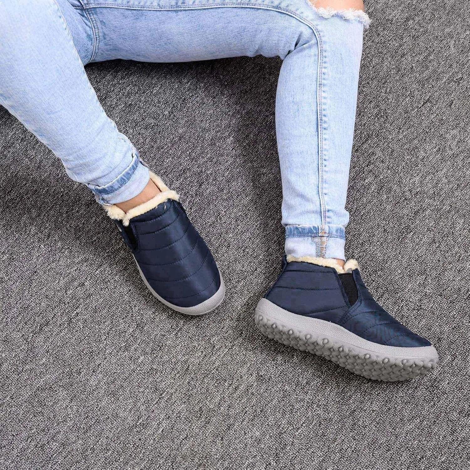 Snow Boot for Women Women's Mid Calf Snow Boots Waterproof Womens Size 12 Wide Snow Boots Chunky Heel Winter Boots for Women Womens Tall Winter Boots