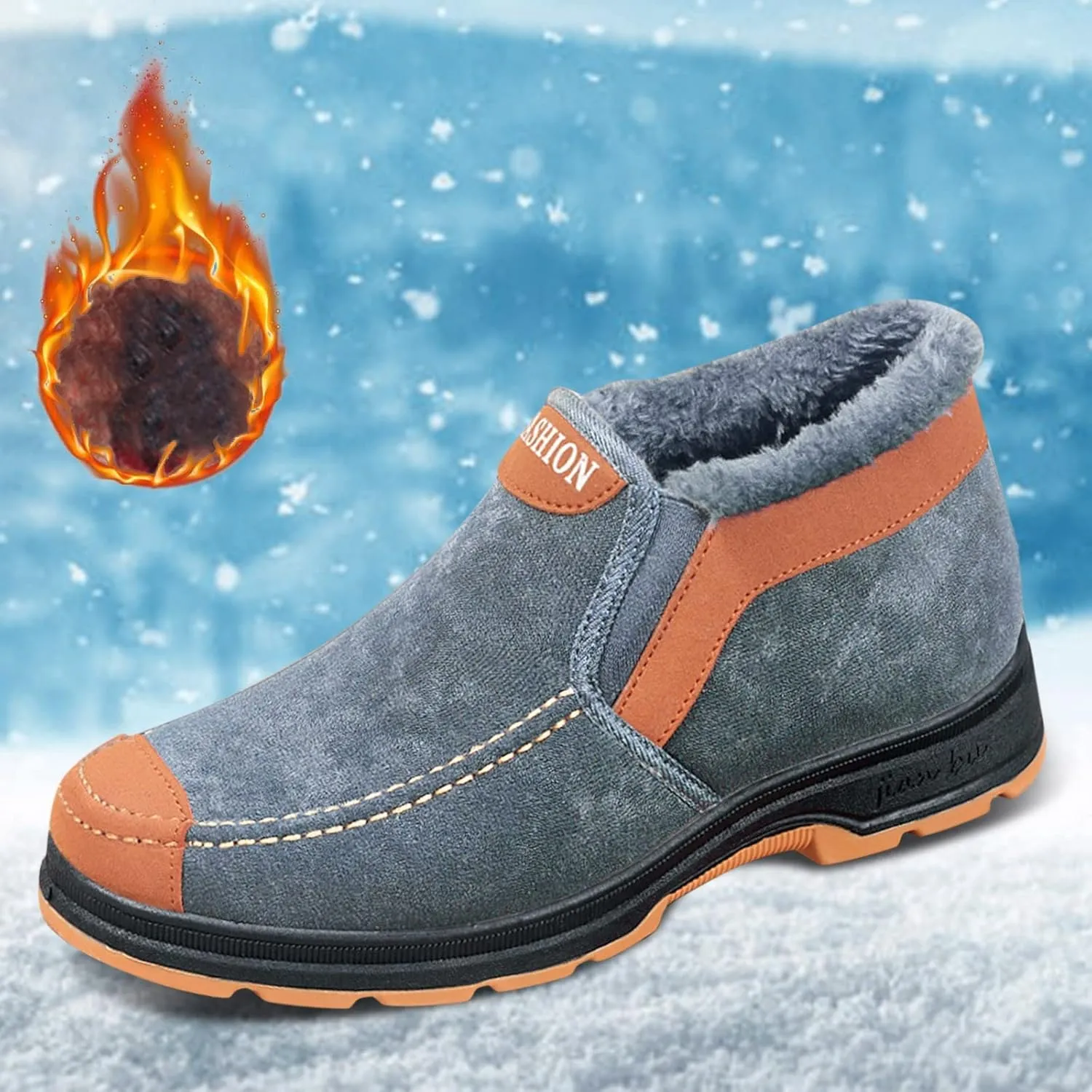 Snow Boots for Women Waterproof Non Slip Tall Slip on Winter Boots for Women Waterproof Furry Winter Boots Boots for Snow Women Botas Termicas Para Mujer De Trabajo