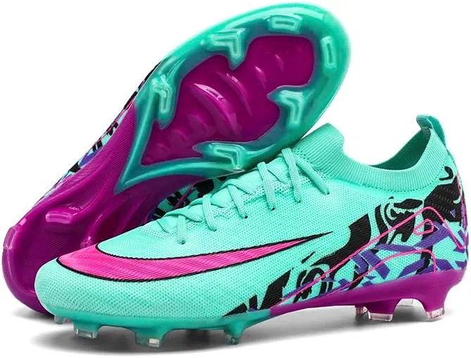 Soccer Cleats Shoes Men's High Top Soccer Shoes Men High-Top Students Game Sports Training