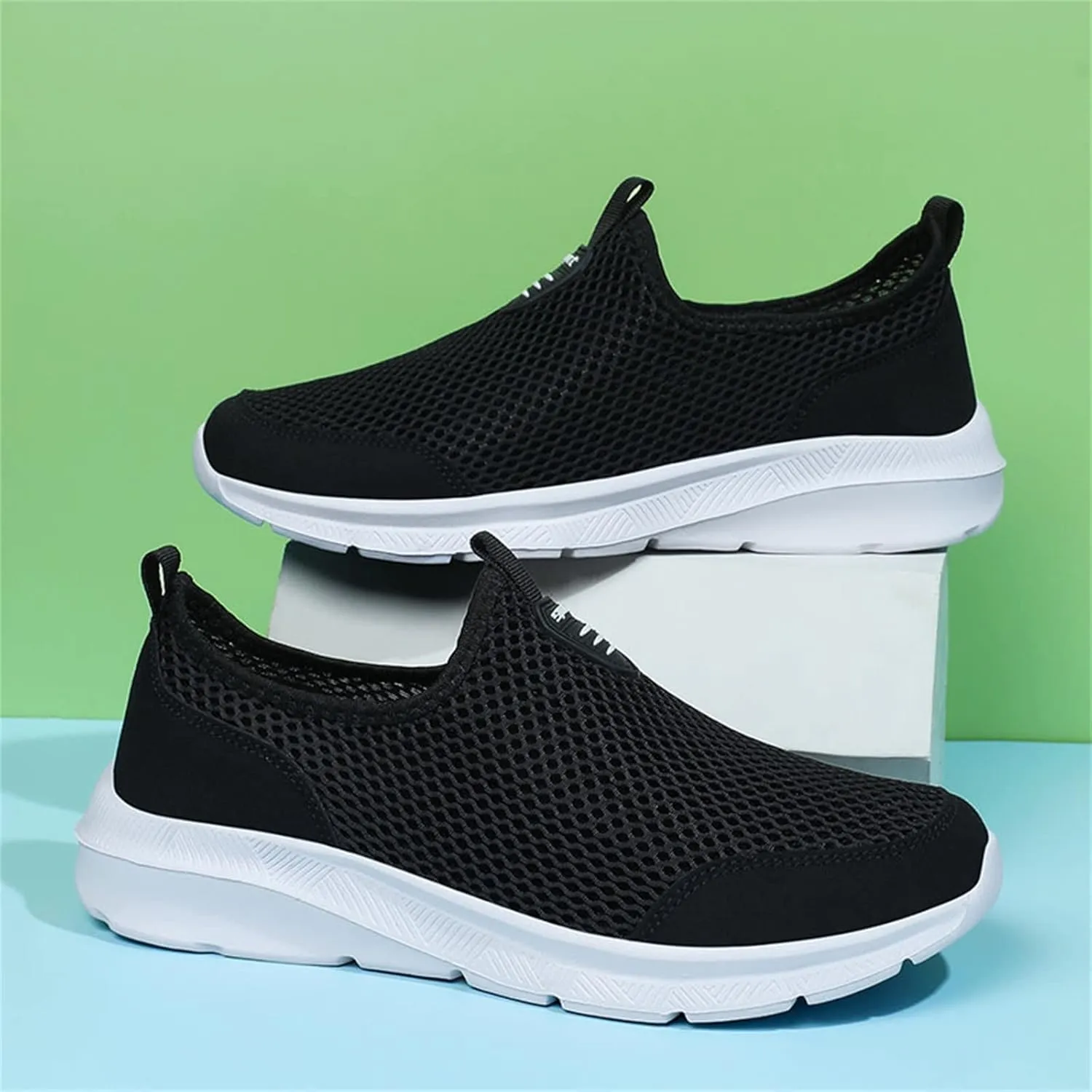 Tennis Running for Men Non Slip Mens Slip On Walking Shoes Lightweight Sneakers Breathable Tennis Shoes Casual Work Shoes