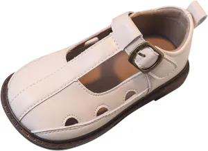Toddler Girl Mary Jane Dress Shoes Hollowed Slip On Shoes School Uniform Oxford Flat?? for Girl Part?? Wedding