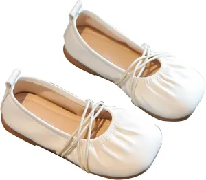 Toddler Girls Dress Shoes Ballet Flat Flower Girl Shoes for School Part Wedding Shoes Girls Mary Shower Slippers