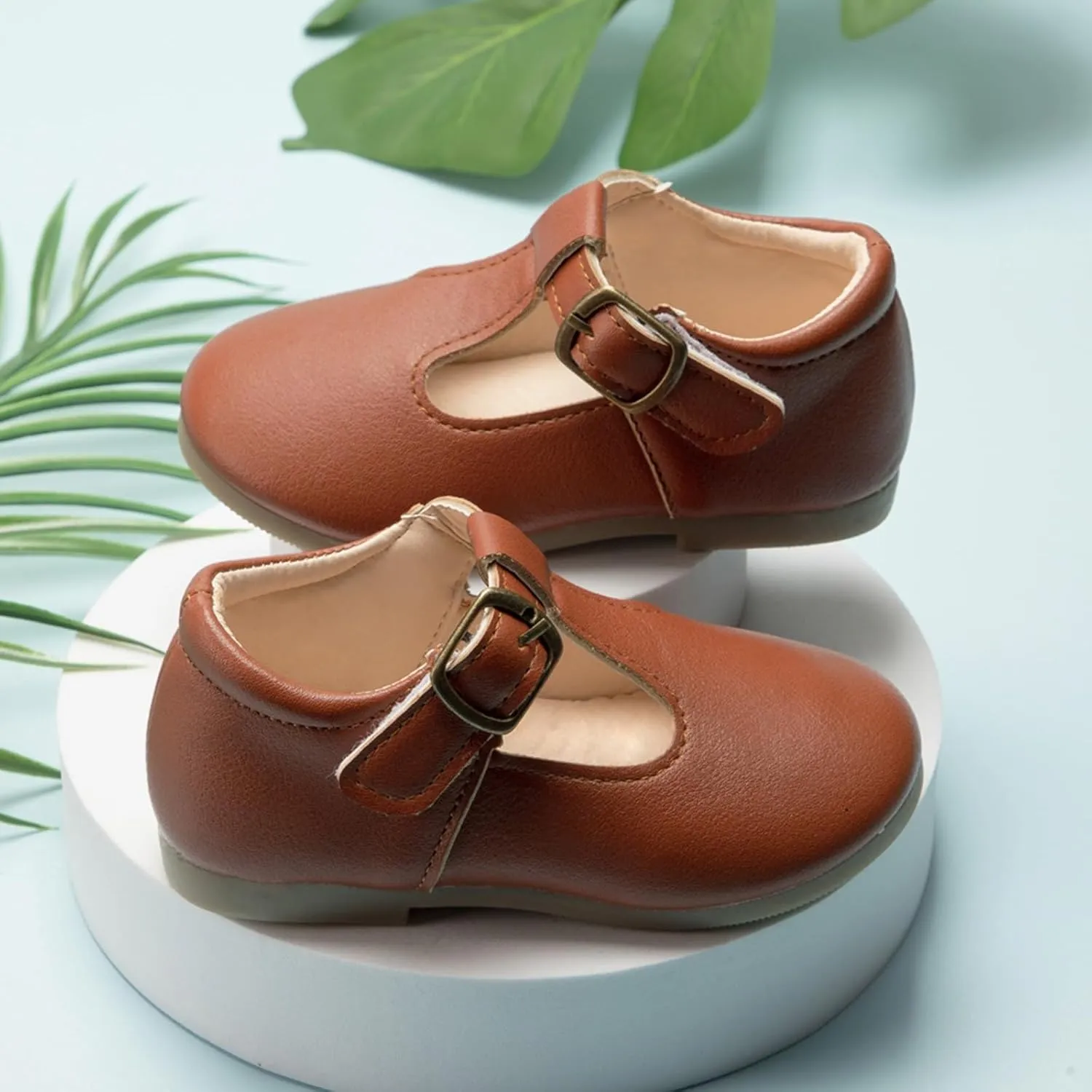 Toddler Little Girls Mary Jane Dress Shoes School Oxford for Girls Flat?? Wedding Part?? T-Strap Uniform Shoes