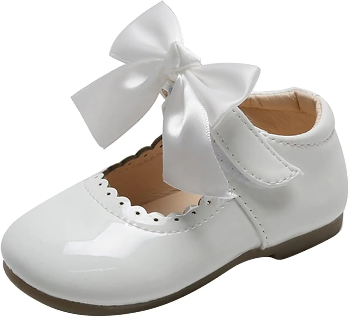 Toddler Little Girls Part?? Dress Shoes Slip On Mary Jane Ballerina Flat?? Flower M??ccasin?? Shoes for School Wedding